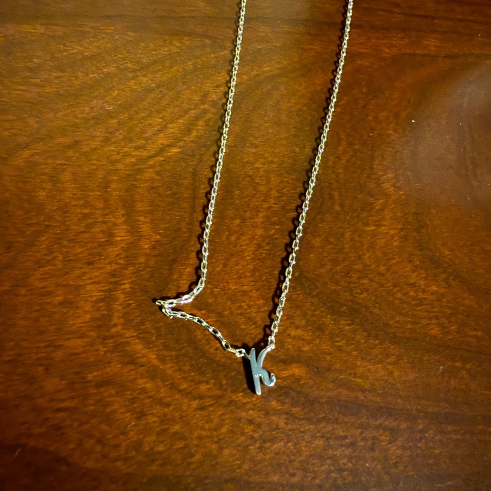 Kate Spade Silver “K” Initial Necklace